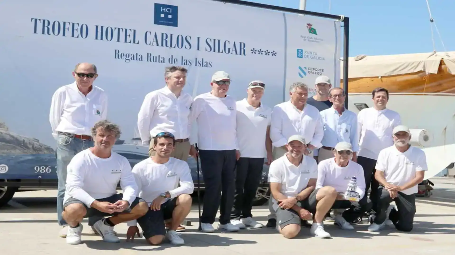 Chiara vittoria del Bribon con Don Juan Carlos I alla canna di Sanxenxo