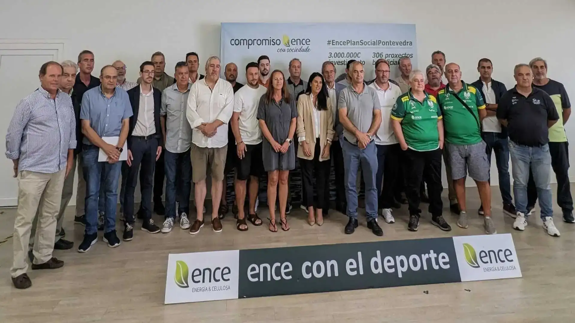 Il Piano Sociale di Ence sostiene le competizioni di canottaggio della Settimana Abanca a Marin