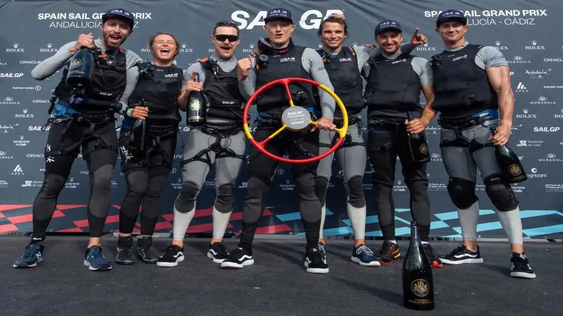 USA, Danimarca e Australia Podio SailGP nelle acque del Gaditan