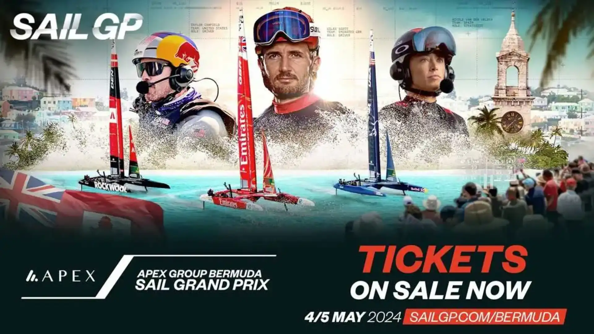 Biglietti già in vendita per la Bermuda SailGP - Apex Group