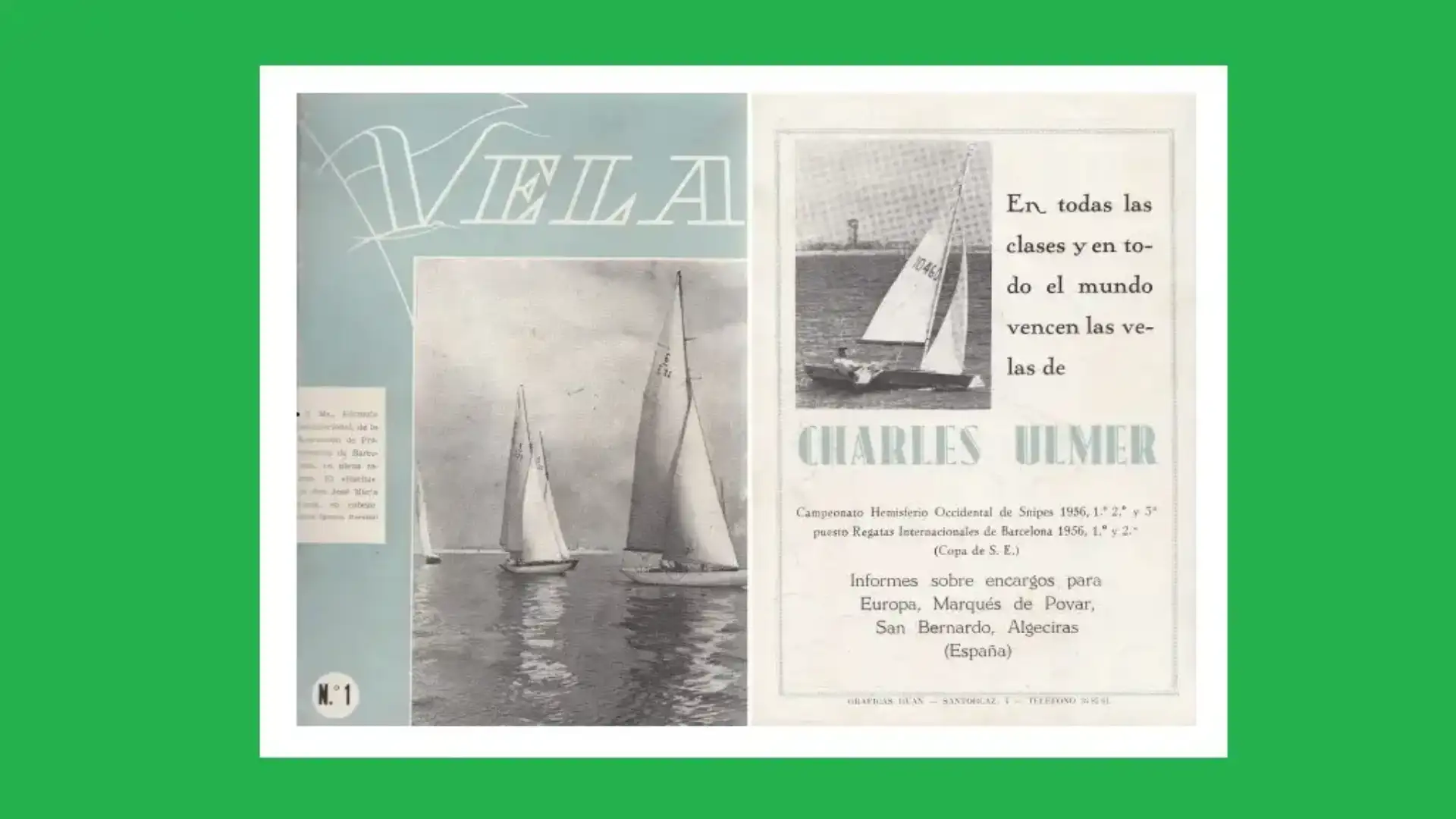 Revista Vela. A publicidade nas revistas náuticas dos 50 (I)