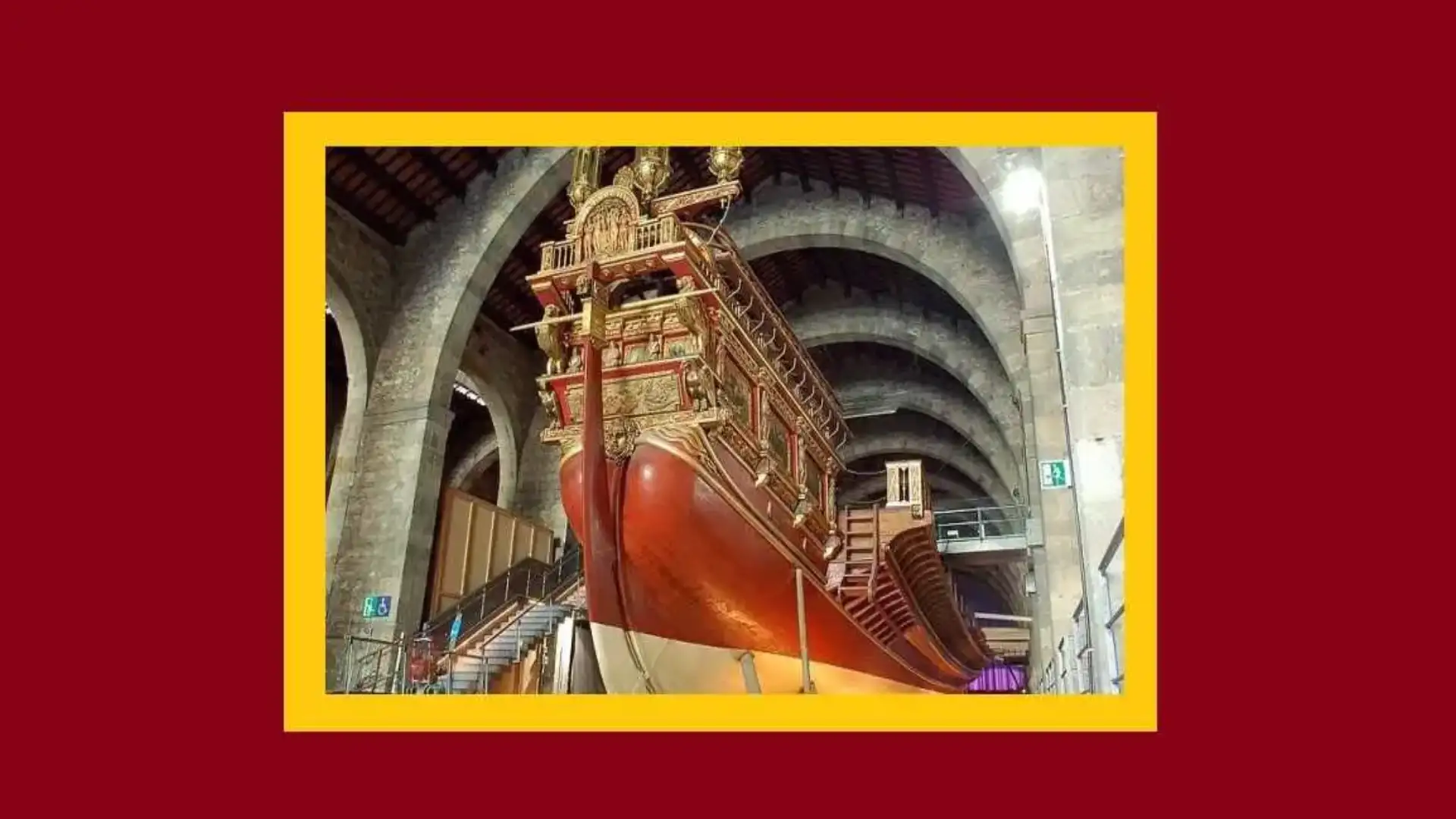 Uma das jóias do Museu Marítimo de Barcelona: La Galera Real