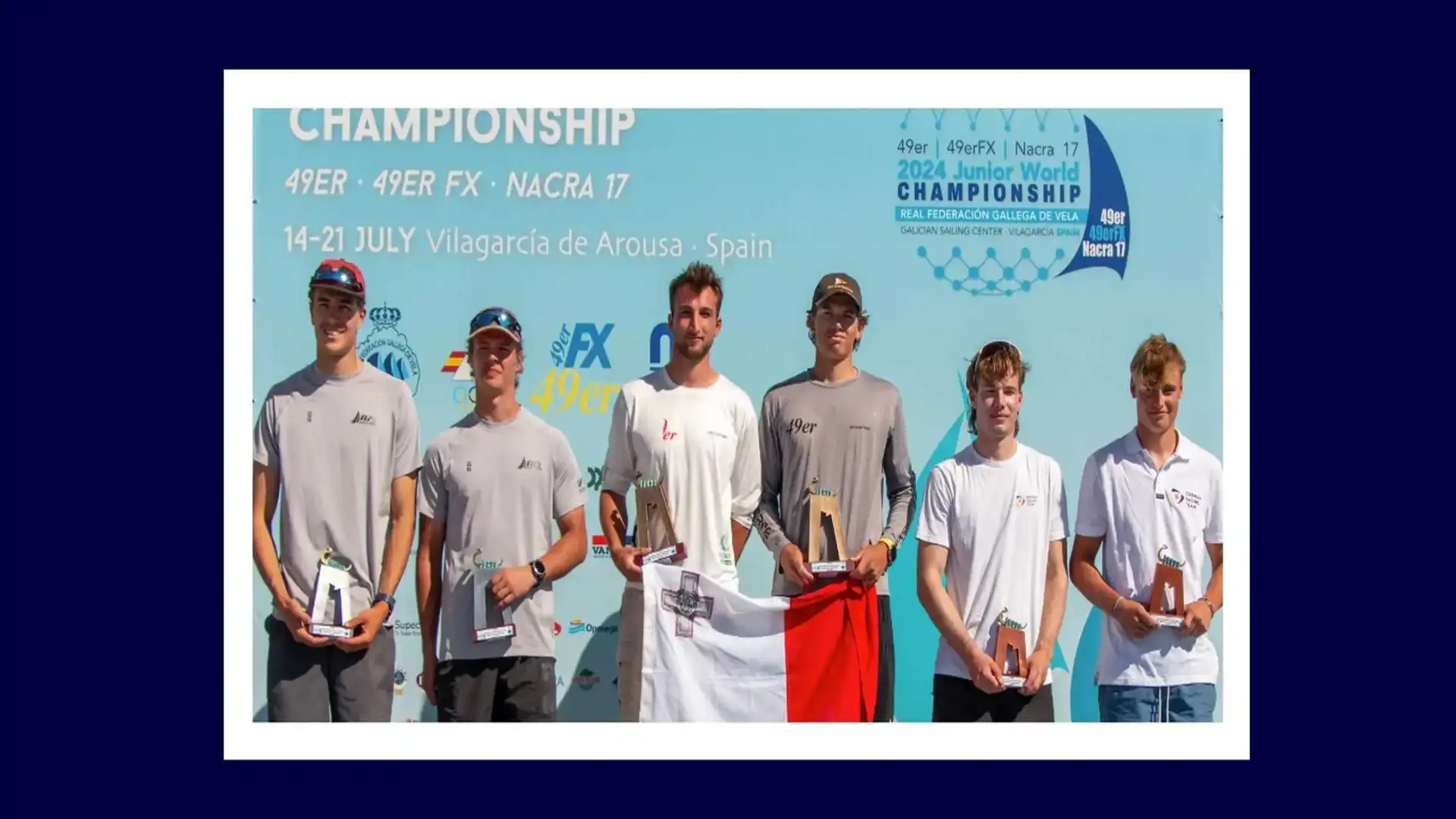 Junior World Championship de Vilagarcía: Malta (49er), Itália (49erFX) e Bélgica (Nacra17) oros