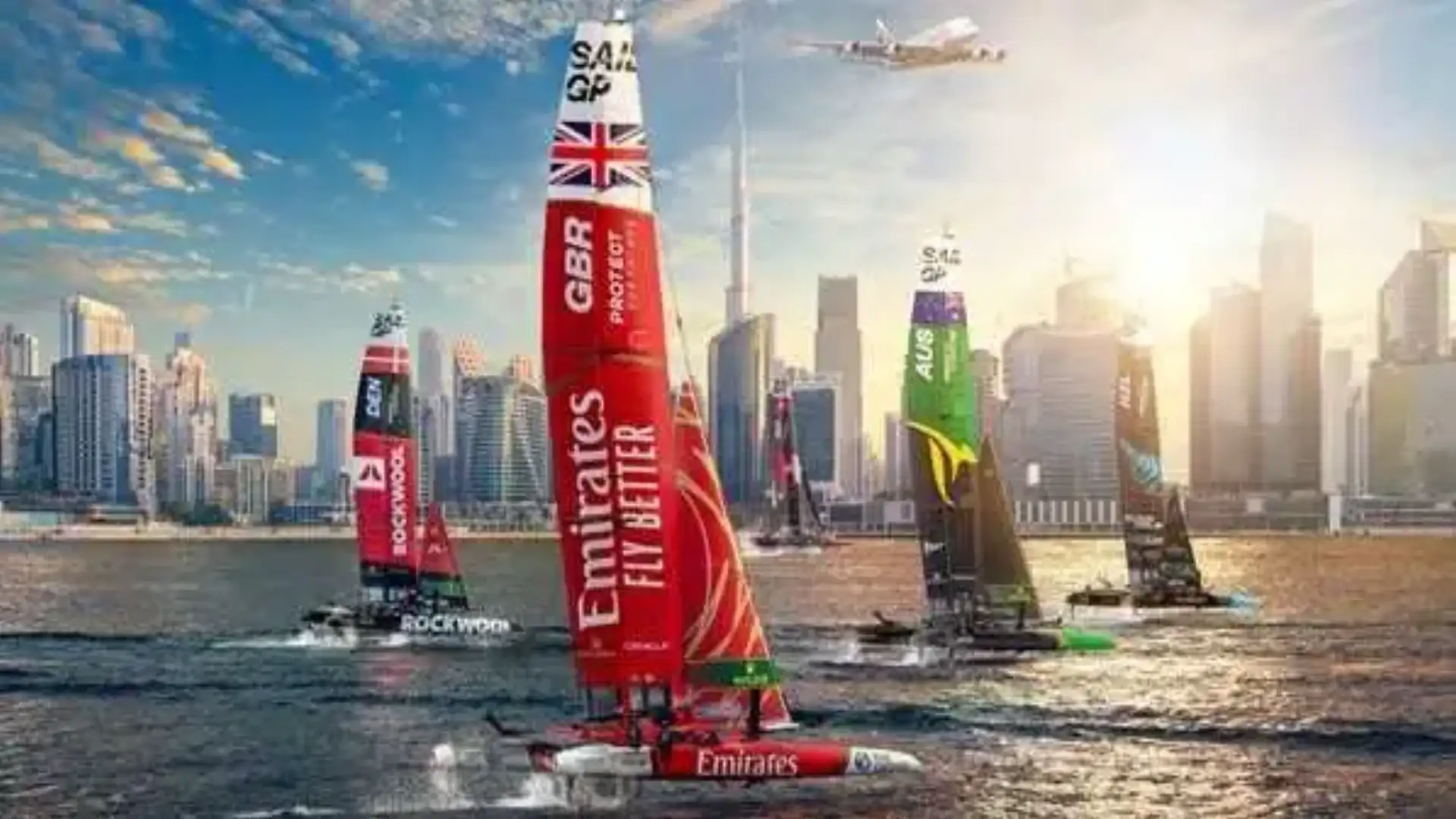 Emirates com os TP52, no nascimento do Circuíto Olímpico, em Getxo e Portosín