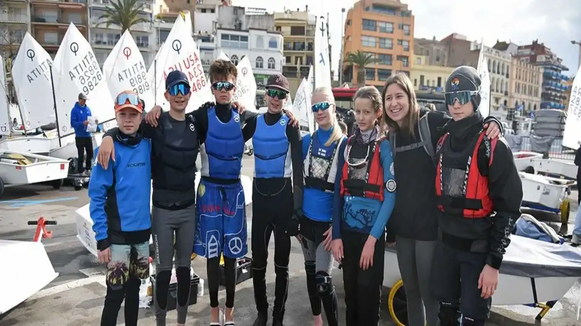 Palamós 550 optimist, Valência 86 29er, Lanzarote Calero na 44Cup