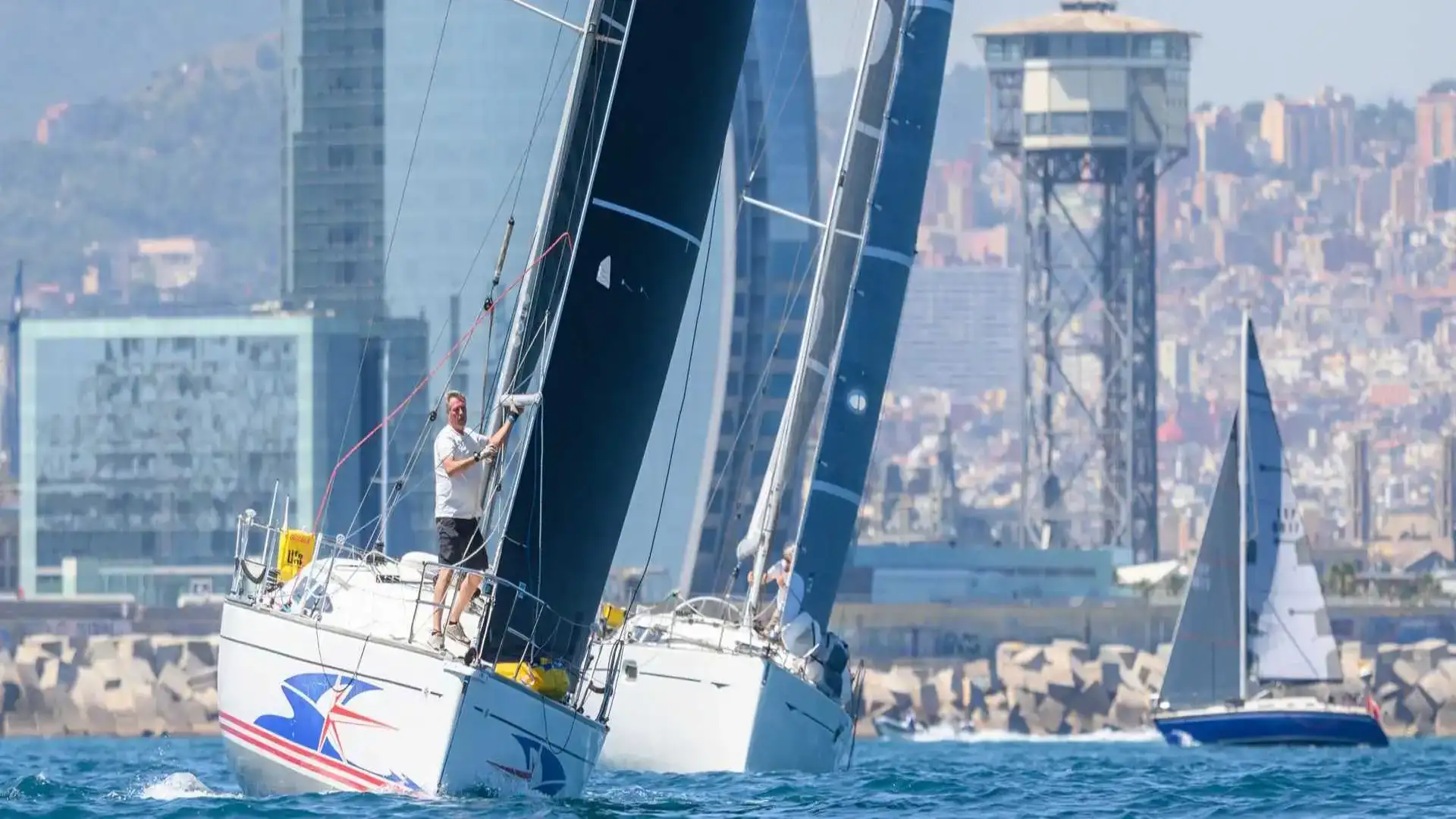 Godó mit A2, Ausmar Circuit, leichtes Segeln in Gijón, andalusische Innengewässer