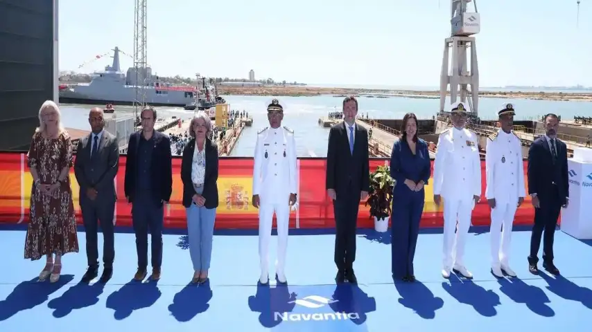 Navantia booted a 87-meter patrol for the Royal Moroccan Navy