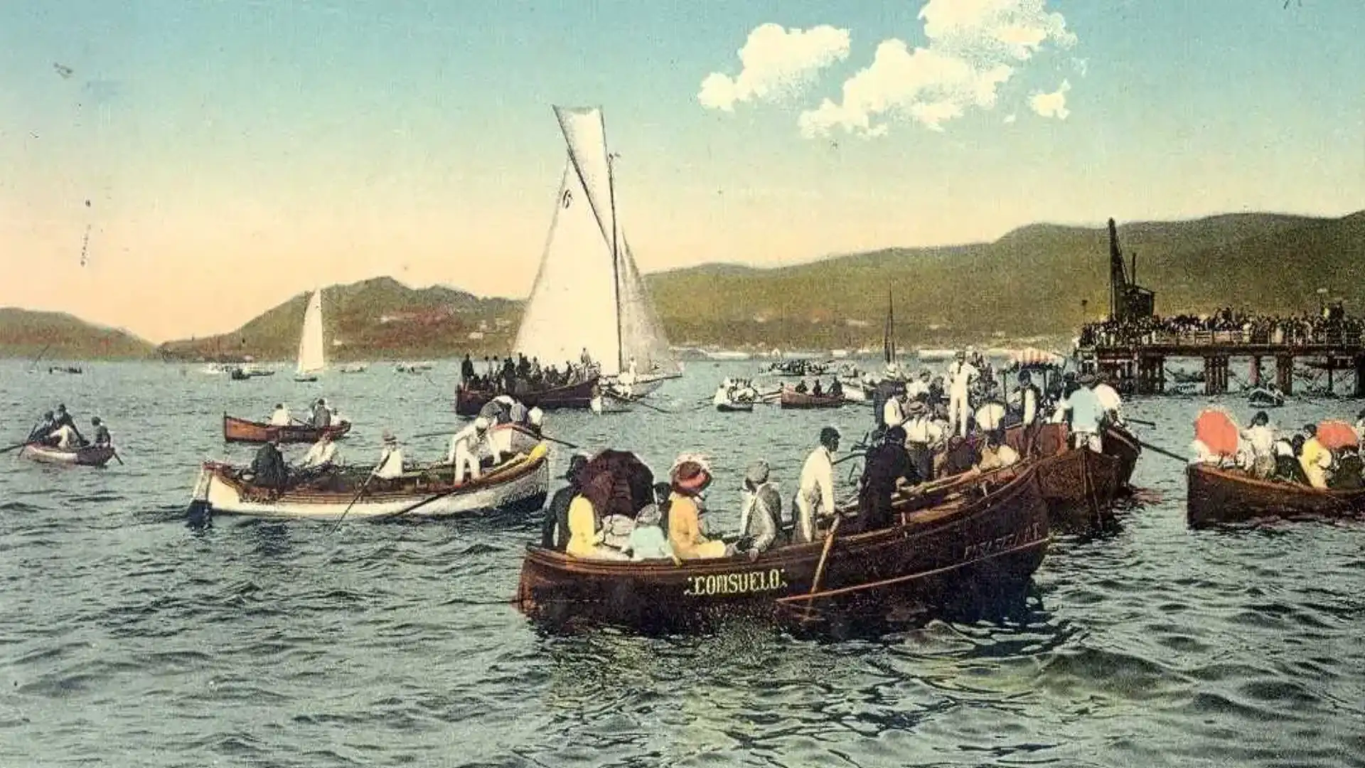 Der Nautico de Vigo organisiert 1928 ein 6,50 Meter Frauenrennen