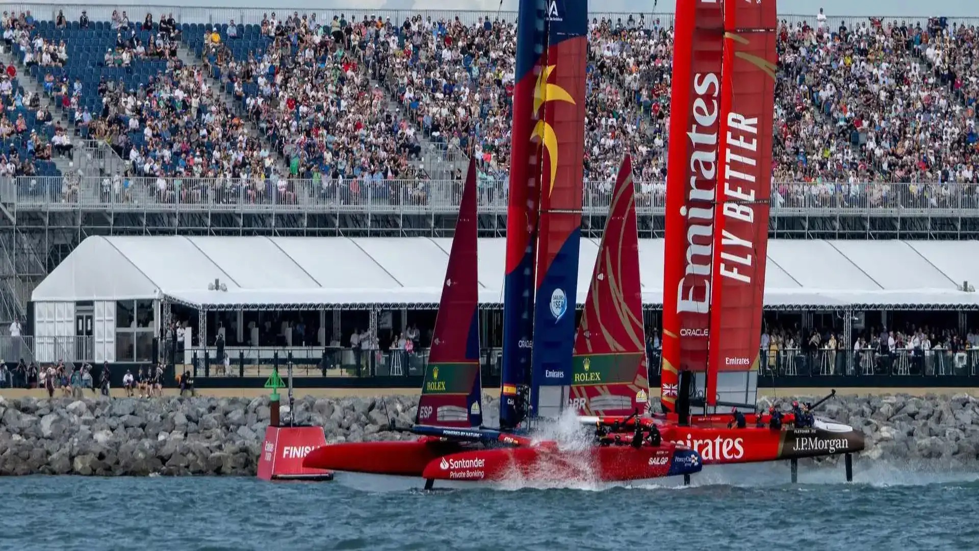 L'Espagne SailGP L'équipe arrive en Allemagne en troisième place au Rolex SailGP