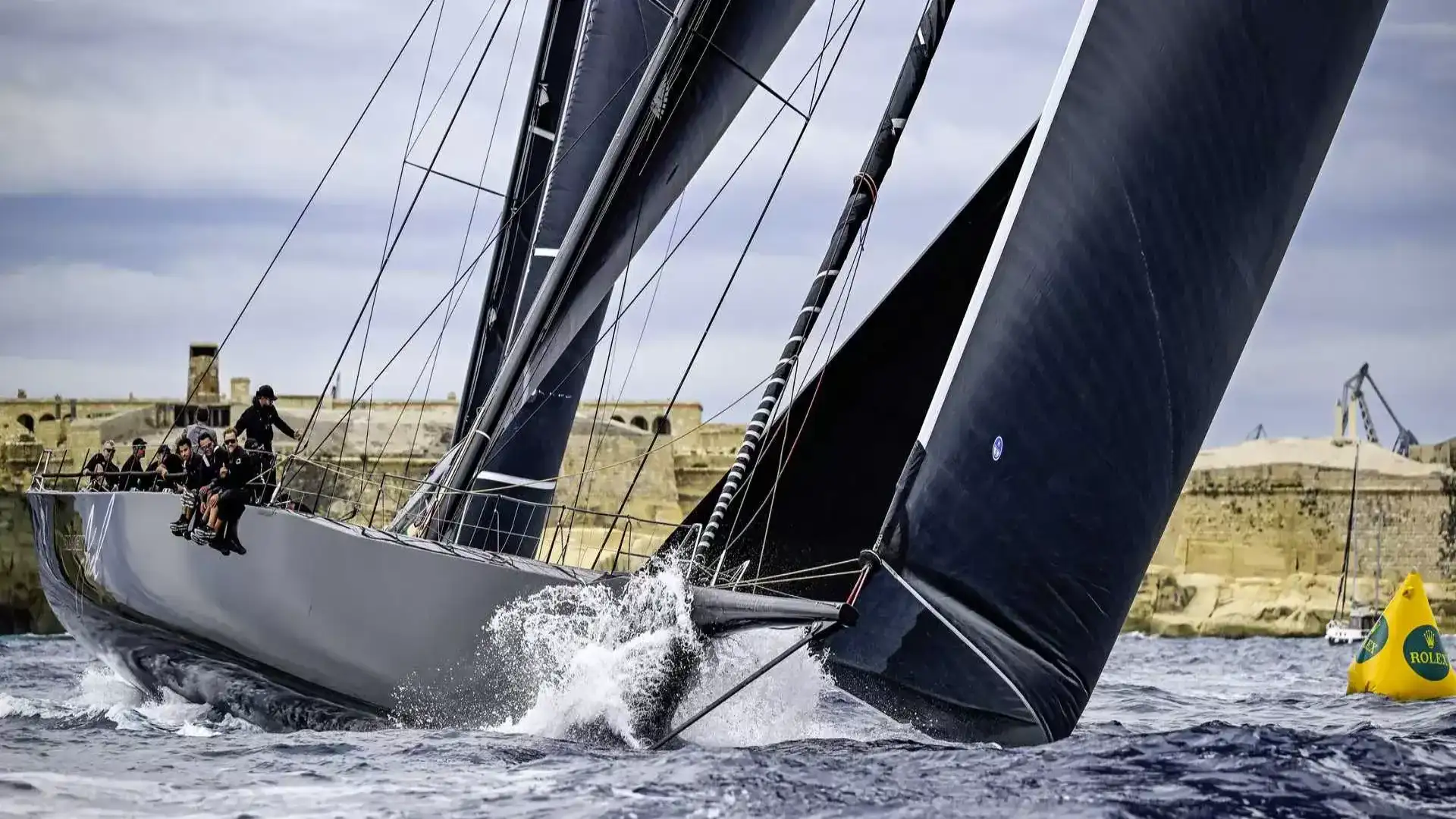 The Maxi 72 Balthasar by Louis Balcan winner of the 46 Rolex Middle Sea Race