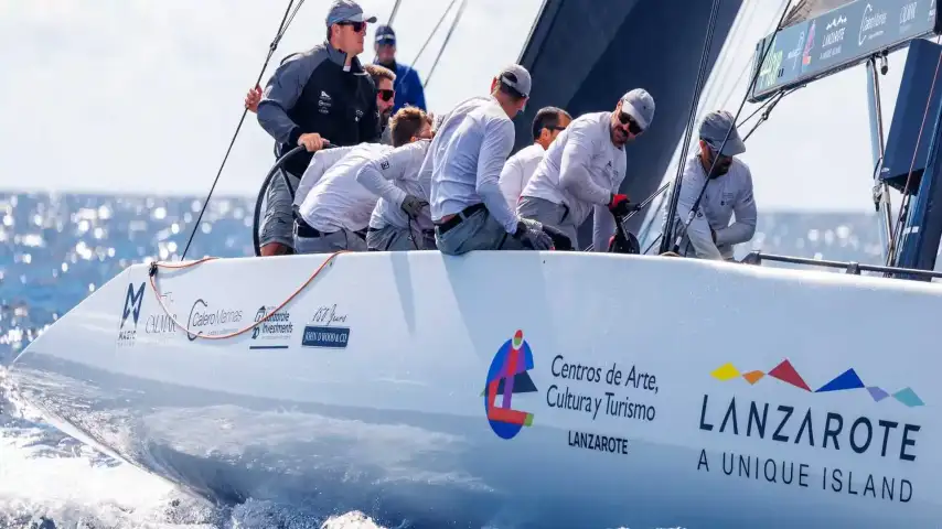 Problems with the rudder leave the Lanzarote Calero Sailing Team out of play