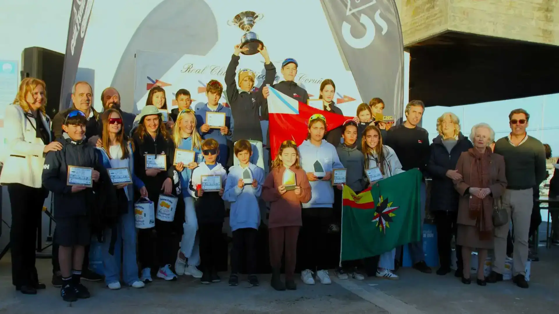 A Coruña Nautical Final Festival with the victory of the Nautico de Vigo in optimist