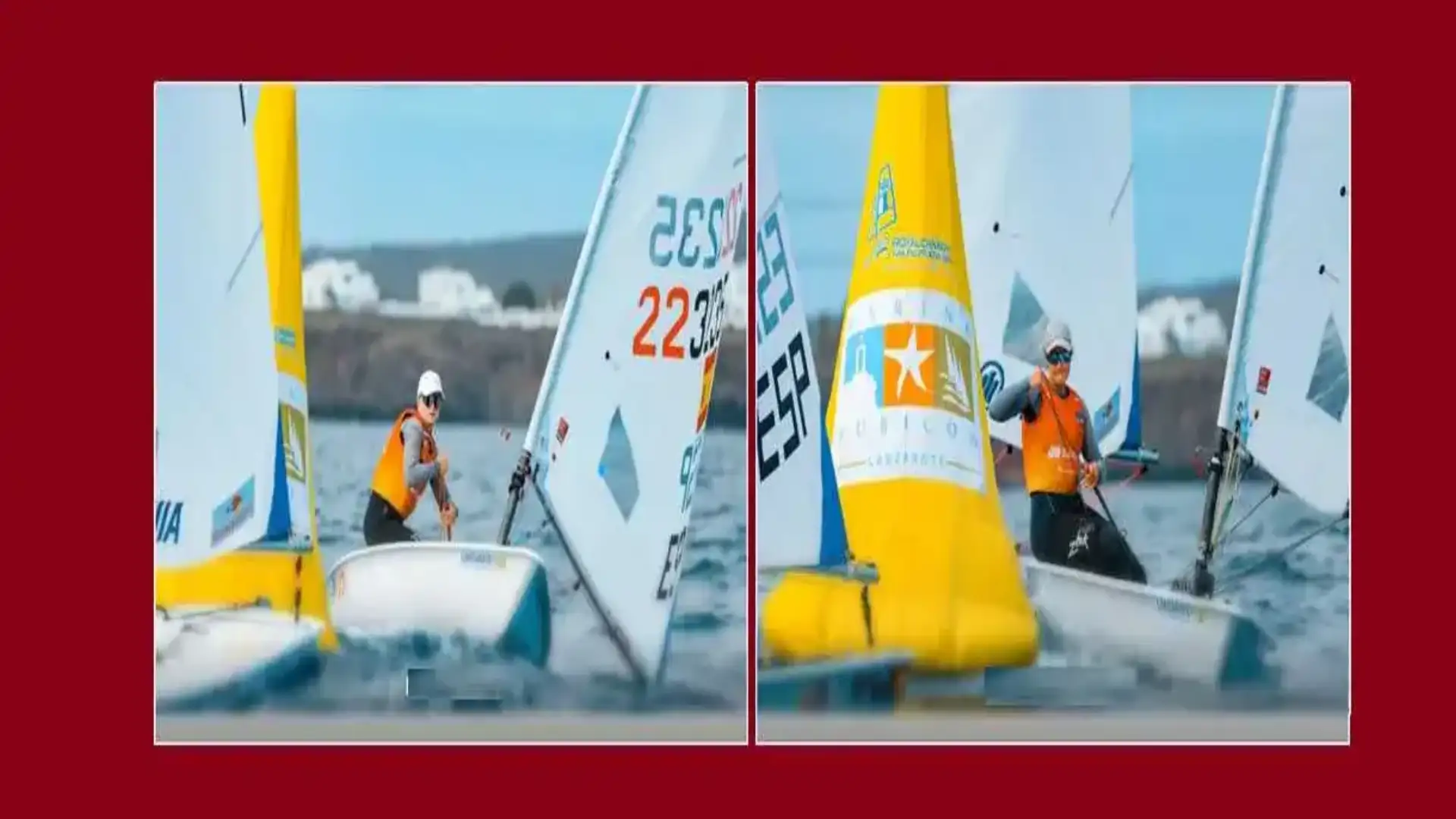 El team español de vela, compite a gran nivel en Marina Rubicón