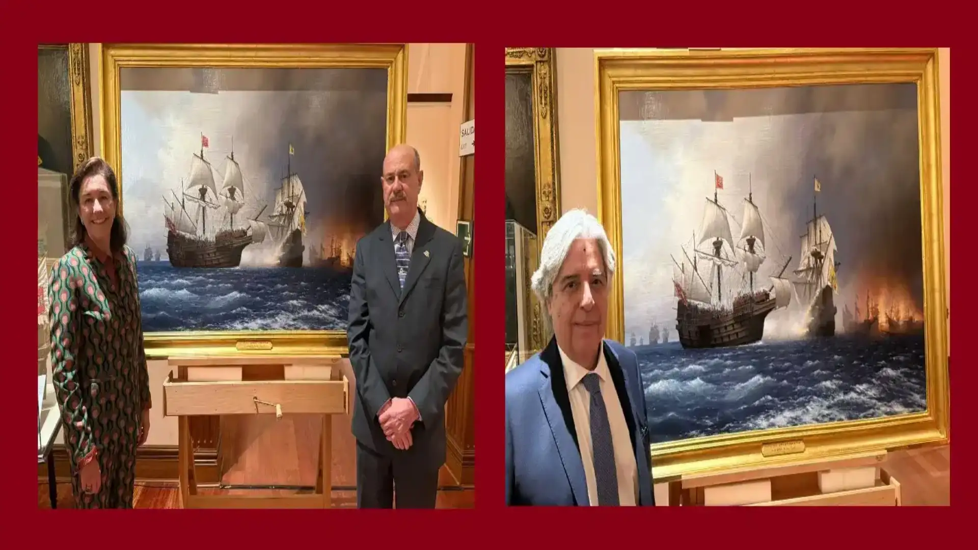 A Fundação Alvargonzález dona um quadro ao Museu Naval de Madrid